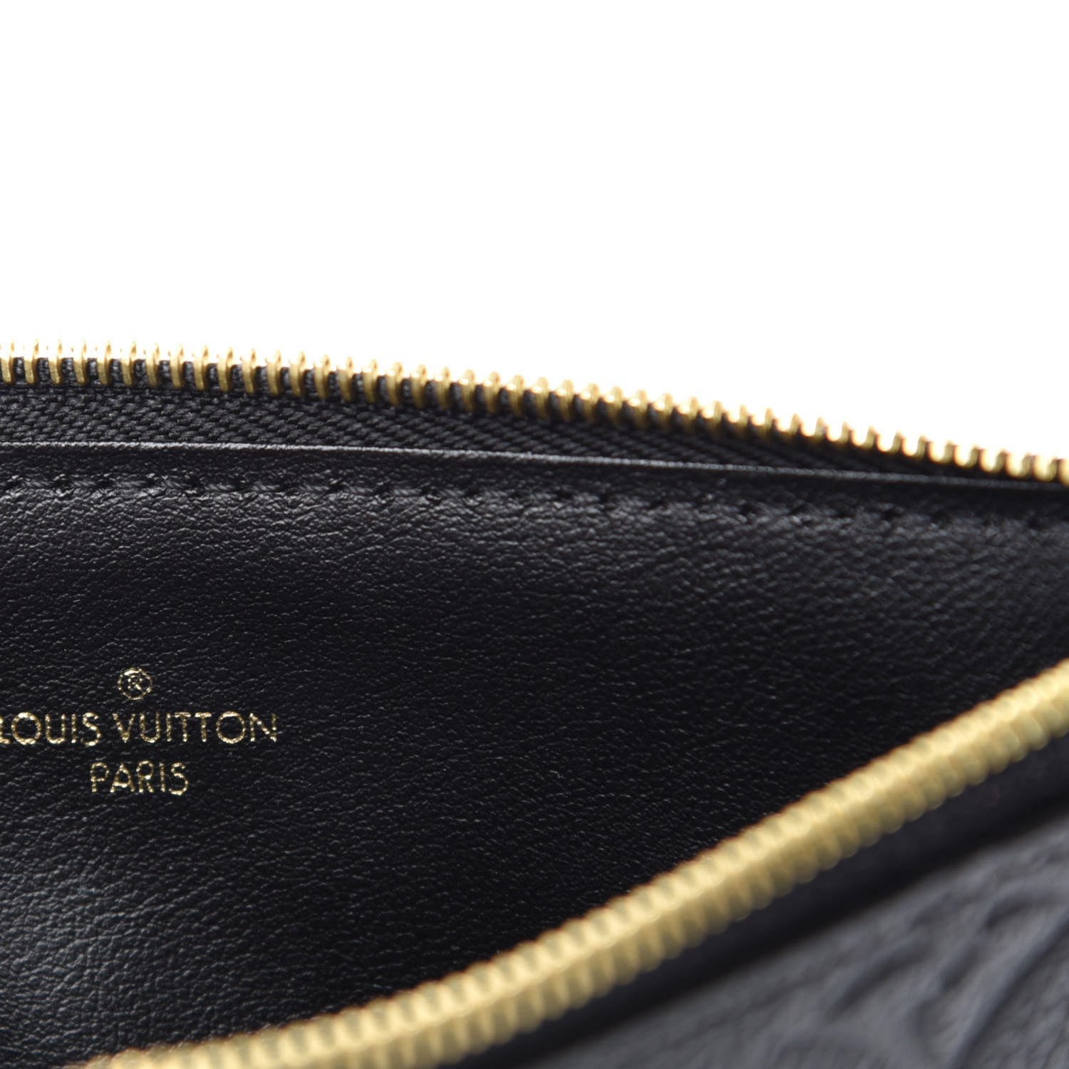 Louis Vuitton Empreinte Felicie Chain Wallet Zippered Insert Black 6 of 6