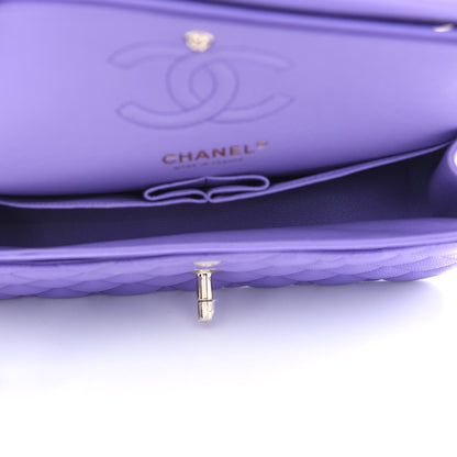 Chanel Caviar Quilted Small Double Flap Purple 5 of 9
