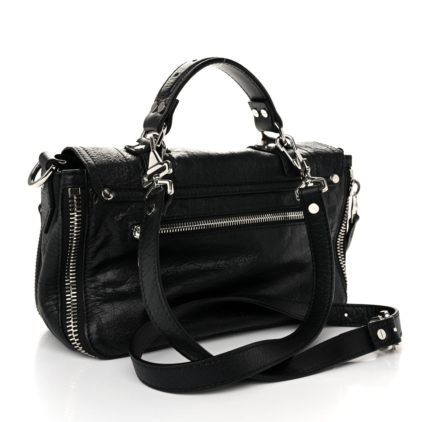 Lambskin Tiny PS1 Satchel Black