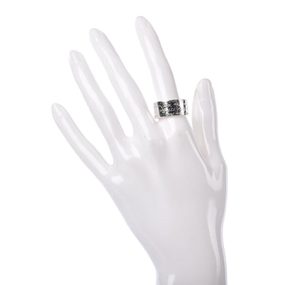 Tiffany Sterling Silver 10mm Notes Wide Ring 58 8.25 2 of 4
