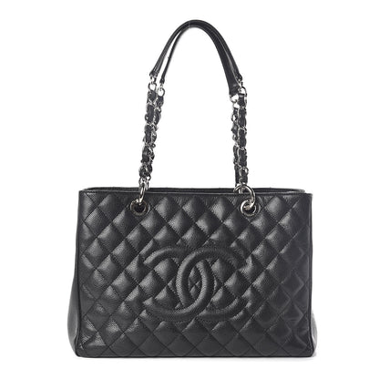 Chanel Caviar Quilted Grand Shopping Tote GST Black 1 of 11
