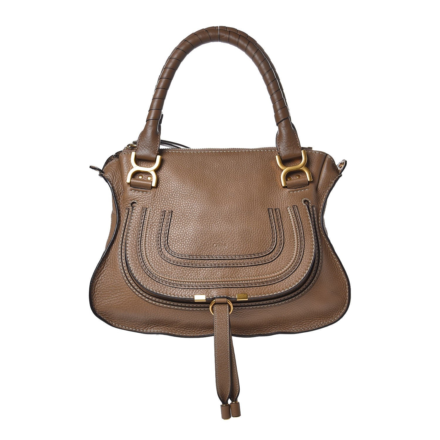 Chloe Calfskin Medium Marcie Satchel Nut 1 of 12