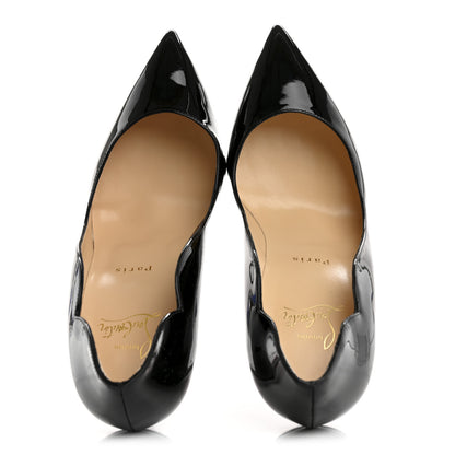 Christian Louboutin Patent Hot Chick 100 Pumps 39 Black 2 of 8