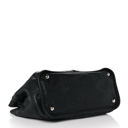 Chanel Washed Lambskin Natural Beauty Tote Black 3 of 11