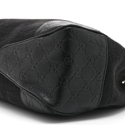 Gucci Canvas Guccissima Hobo Black 11 of 12