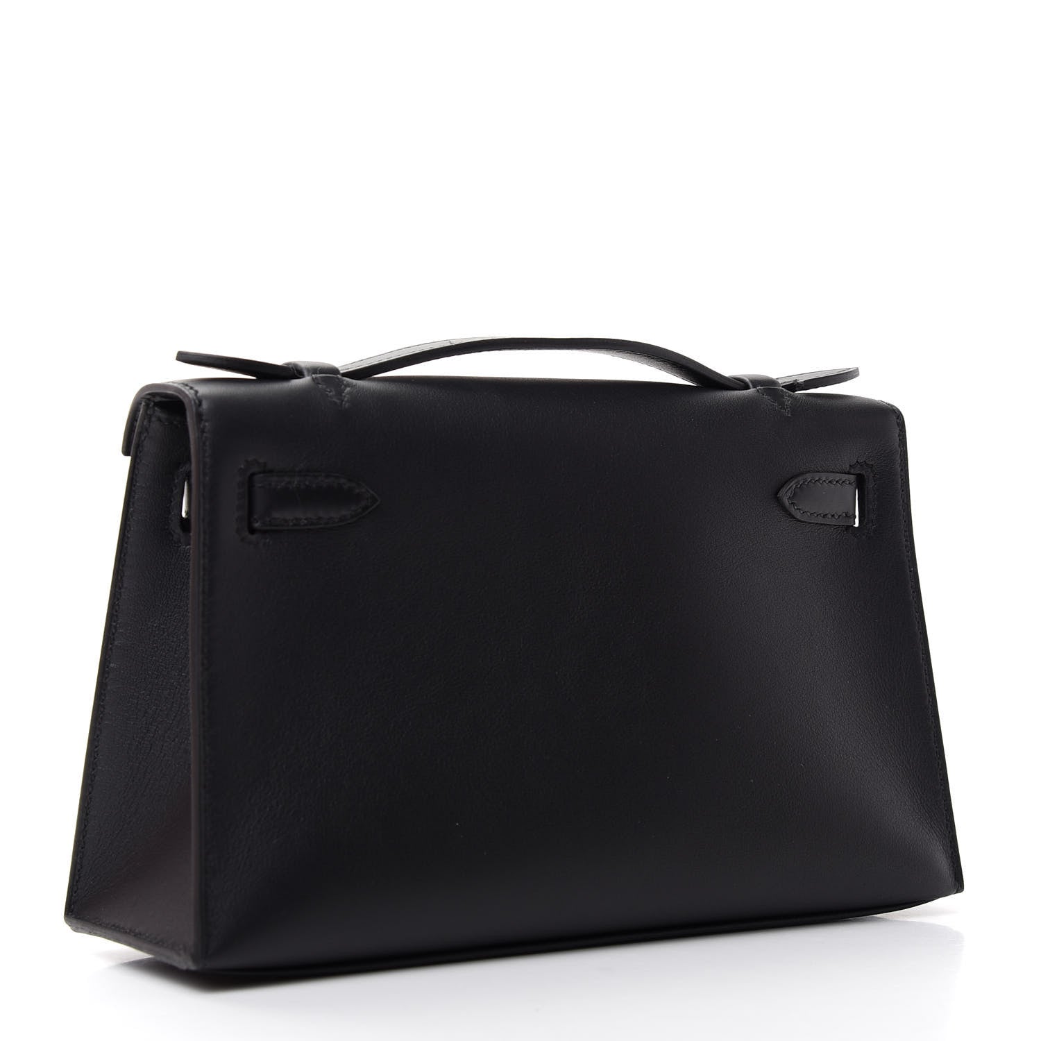 Hermes Swift Kelly Pochette Clutch Black 3 of 7