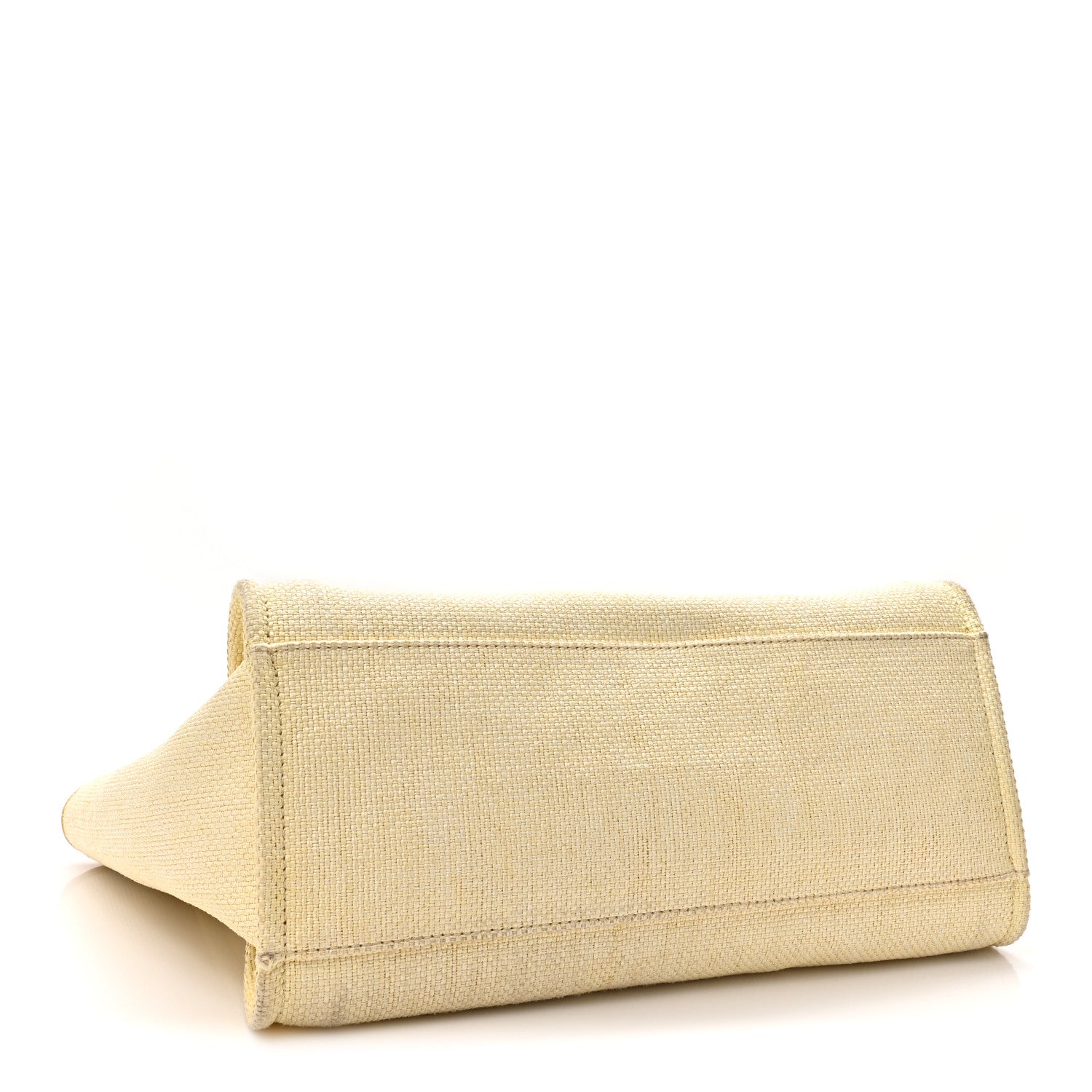 Chanel Woven Straw Raffia Medium Deauville Tote Yellow 4 of 17