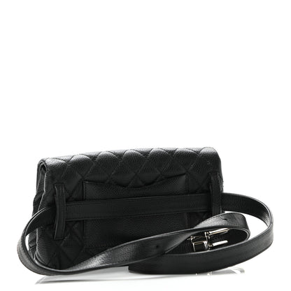 Chanel Grained Calfskin Quilted 2.55 Reissue Flap Belt Bag Clutch Black 3 of 11