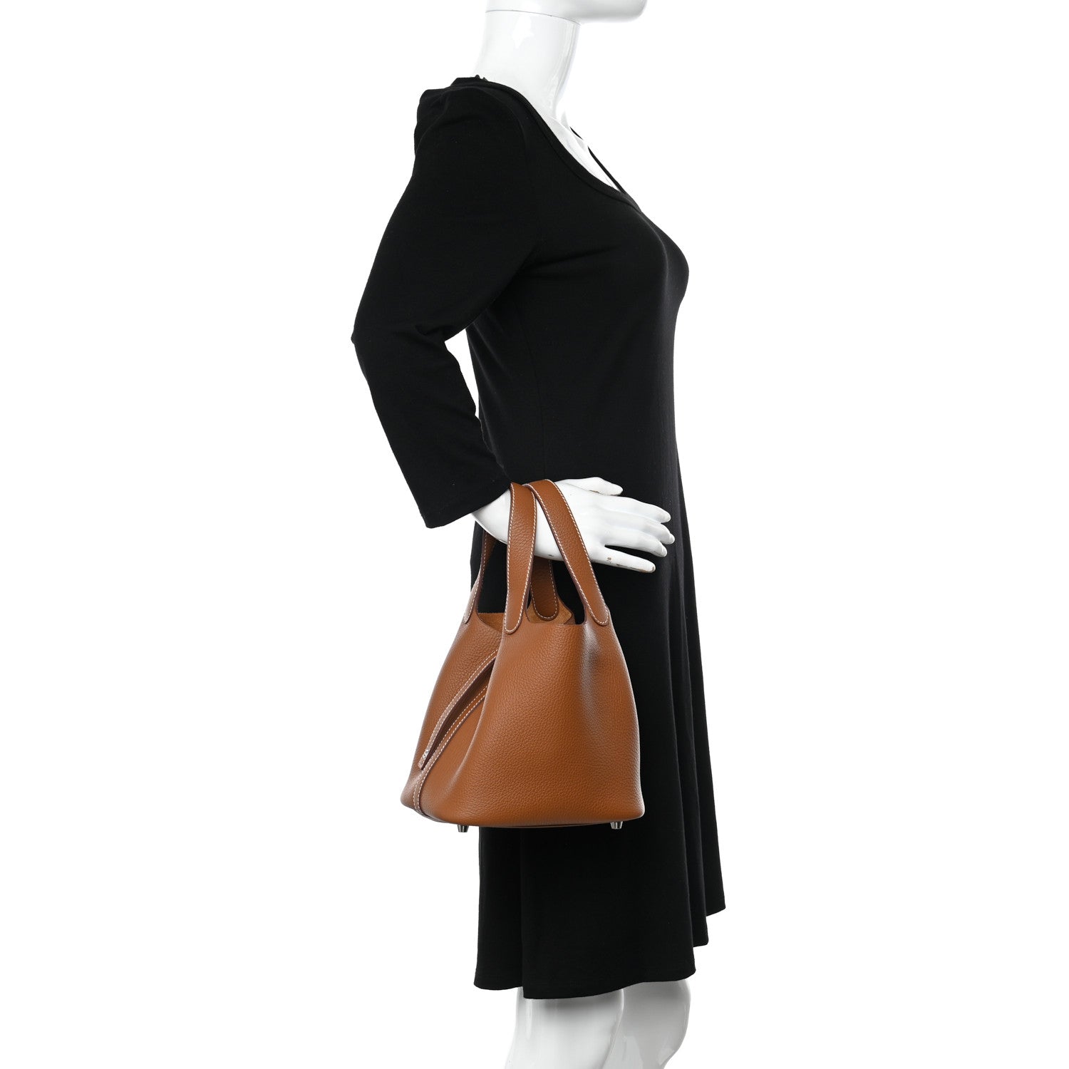 Hermes Taurillon Clemence Picotin Lock 18 PM Gold 2 of 10