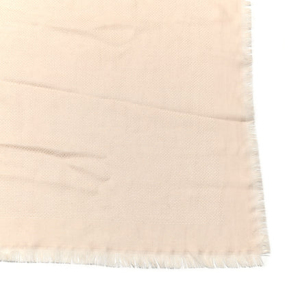 Louis Vuitton Wool Silk Monogram Shawl Beige 2 of 4