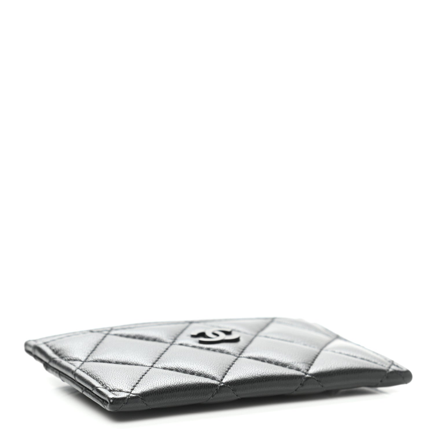 Chanel Lambskin Quilted Card Holder So Black 4 of 9