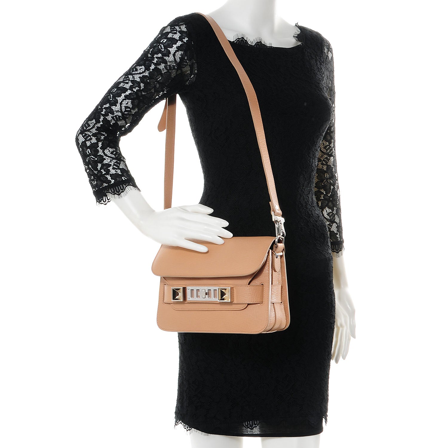 Proenza Schouler Textured Leather Mini PS11 Classic Shoulder Bag Sorbet 2 of 13