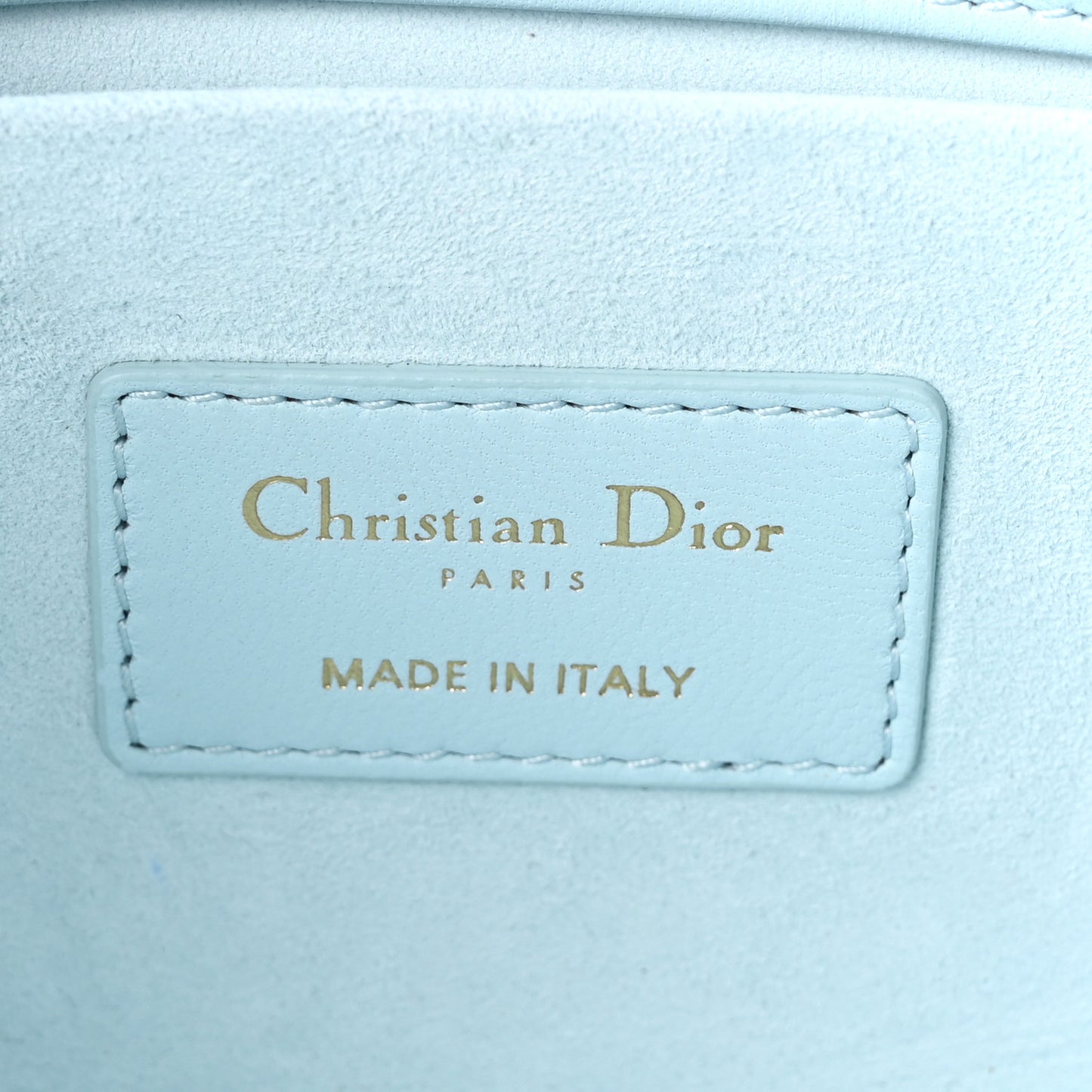 Calfskin Cannage Medium Lady D-Joy Placid Blue