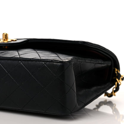 Chanel Lambskin Quilted Medium Double Flap Black 9 of 13