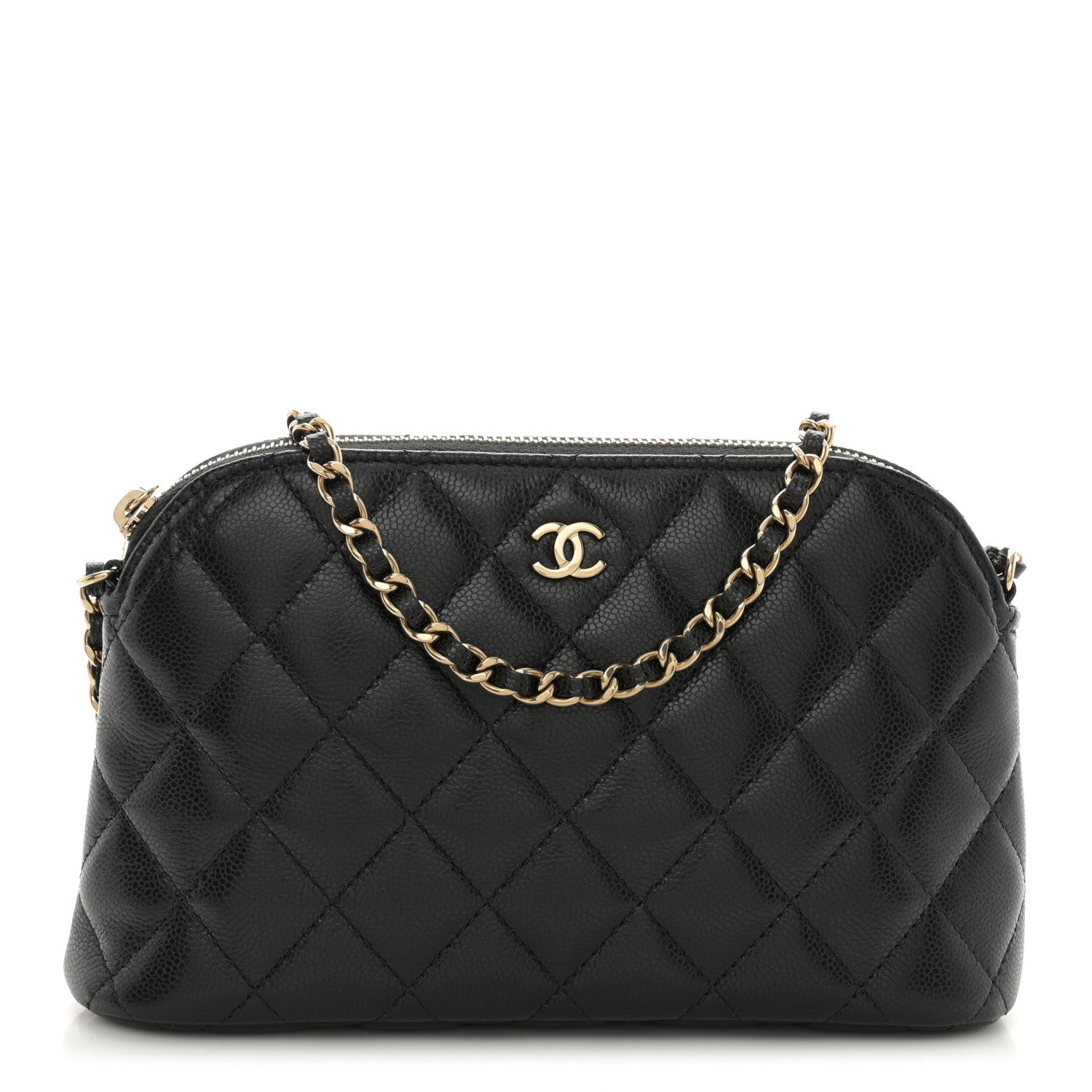 Chanel Caviar Quilted Classic Purse With Chain Black 1 of 10