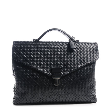 Bottega Veneta Intrecciato VN Briefcase Black 1 of 8
