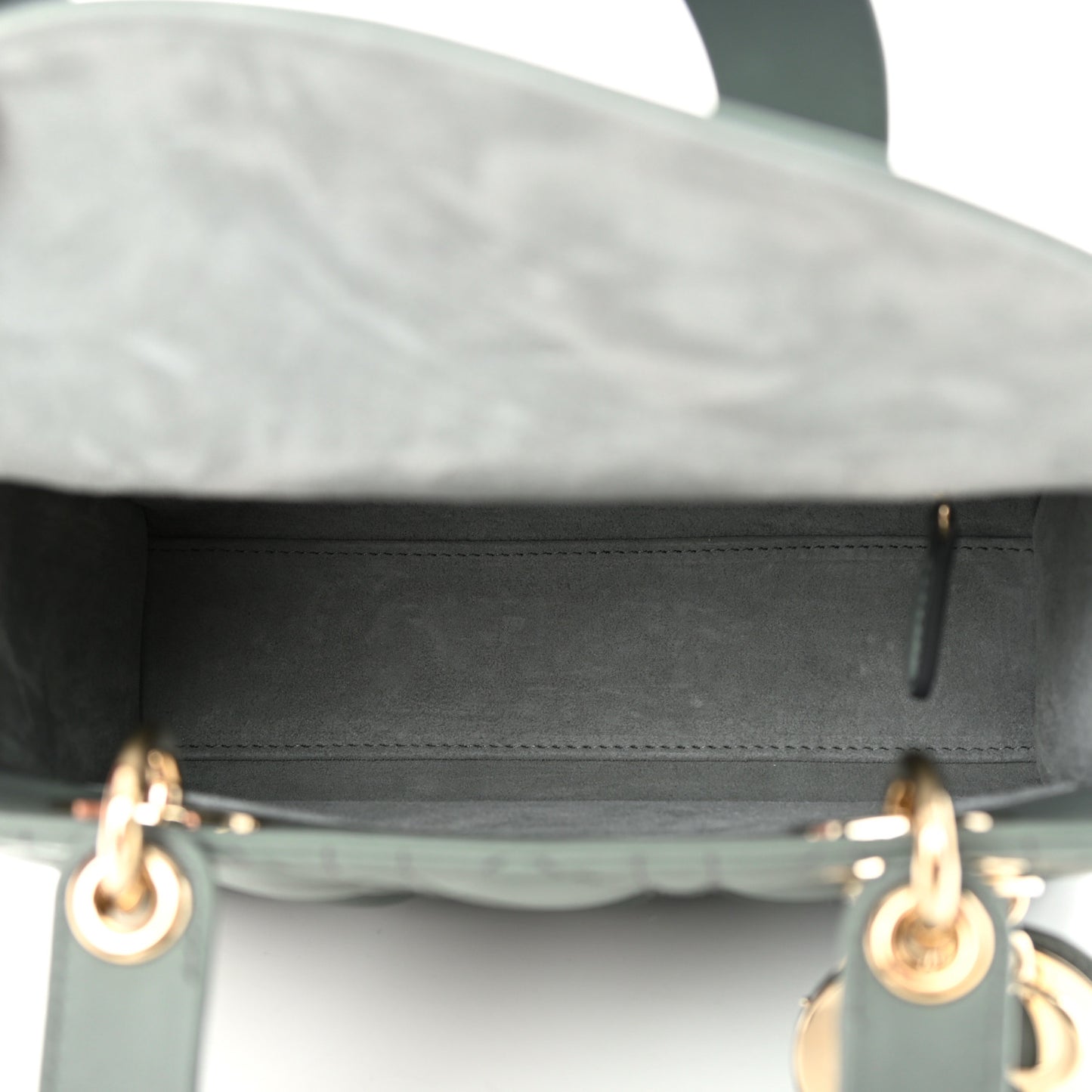 Lambskin Cannage Gradient Small My ABCDior Lady Dior Grey