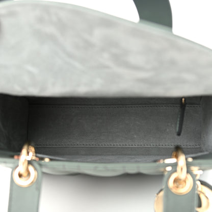 Christian Dior Lambskin Cannage Gradient Small My ABCDior Lady Dior Grey 5 of 12
