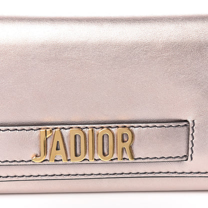 Christian Dior Metallic Calfskin J'adior Croisiere Chain Wallet Bronze 10 of 10