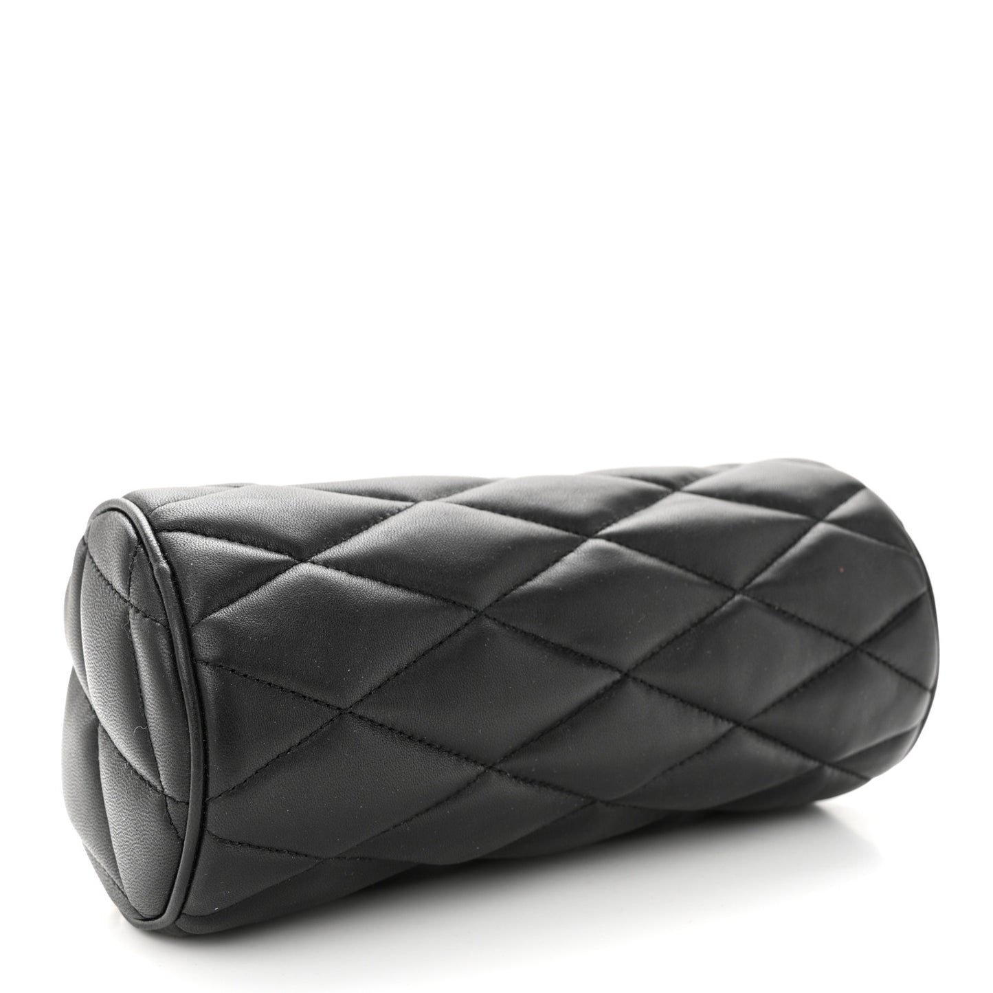 Lambskin Monogram Mini Sade Tube Bag Black