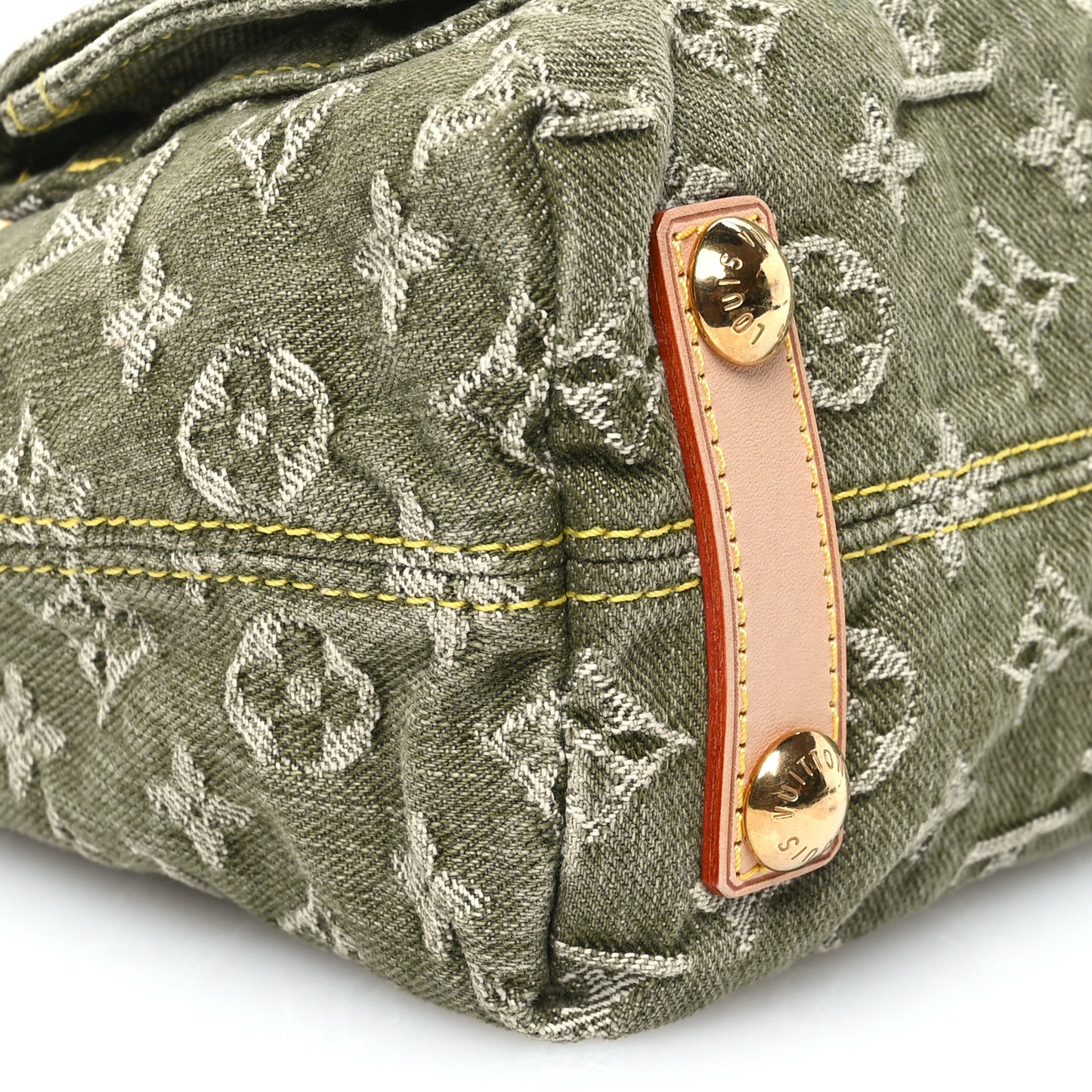 Monogram Denim Baggy PM Lichen