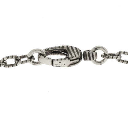 Gucci Sterling Silver Small Textured Interlocking G Pendant Necklace 8 of 9