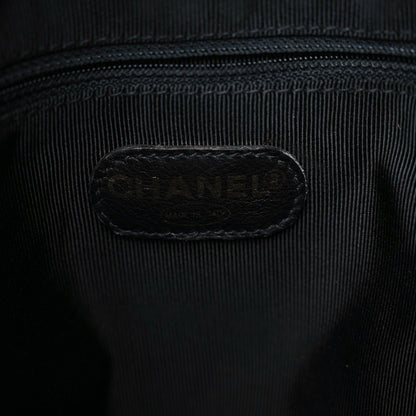 Chanel Lambskin Quilted Drawstring Backpack Black 5 of 21