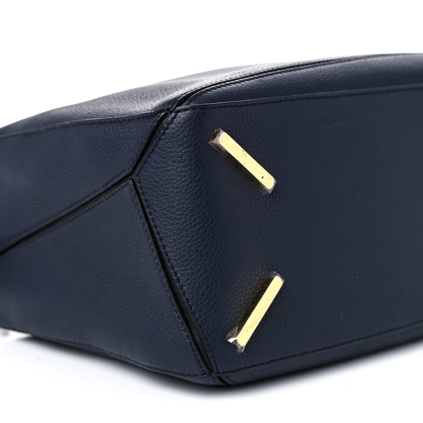 Calfskin Medium Puzzle Bag Midnight Blue Black