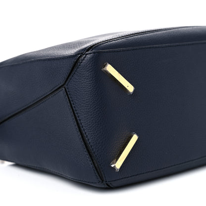 Loewe Calfskin Medium Puzzle Bag Midnight Blue Black 5 of 10