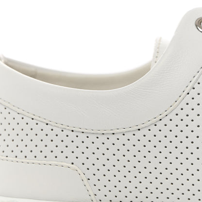 Hermes Perforated Calfskin Cross Sneakers 37.5 White 8 of 10