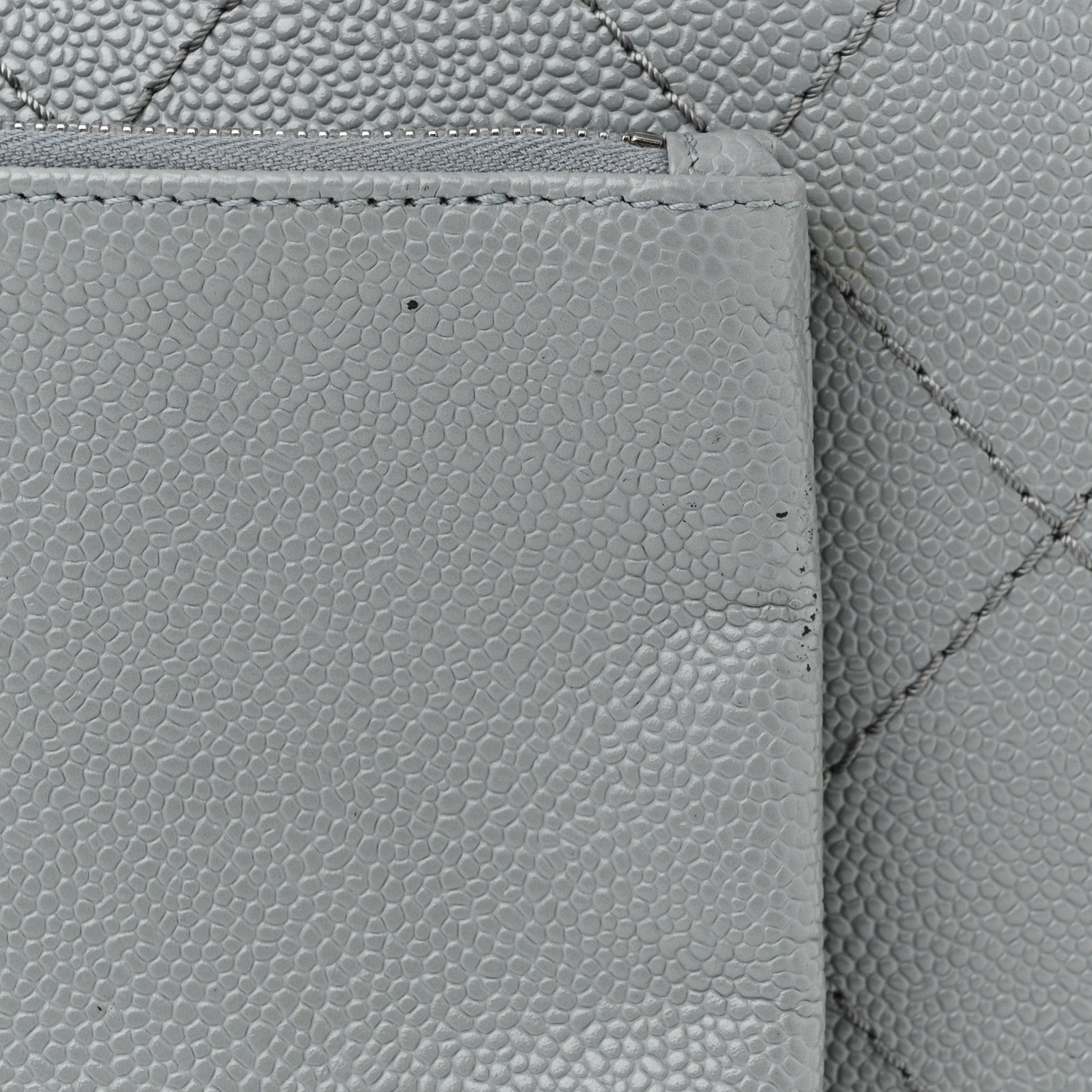 Chanel Grained Calfskin Shopping Fever Tote Grey Black 12 of 12