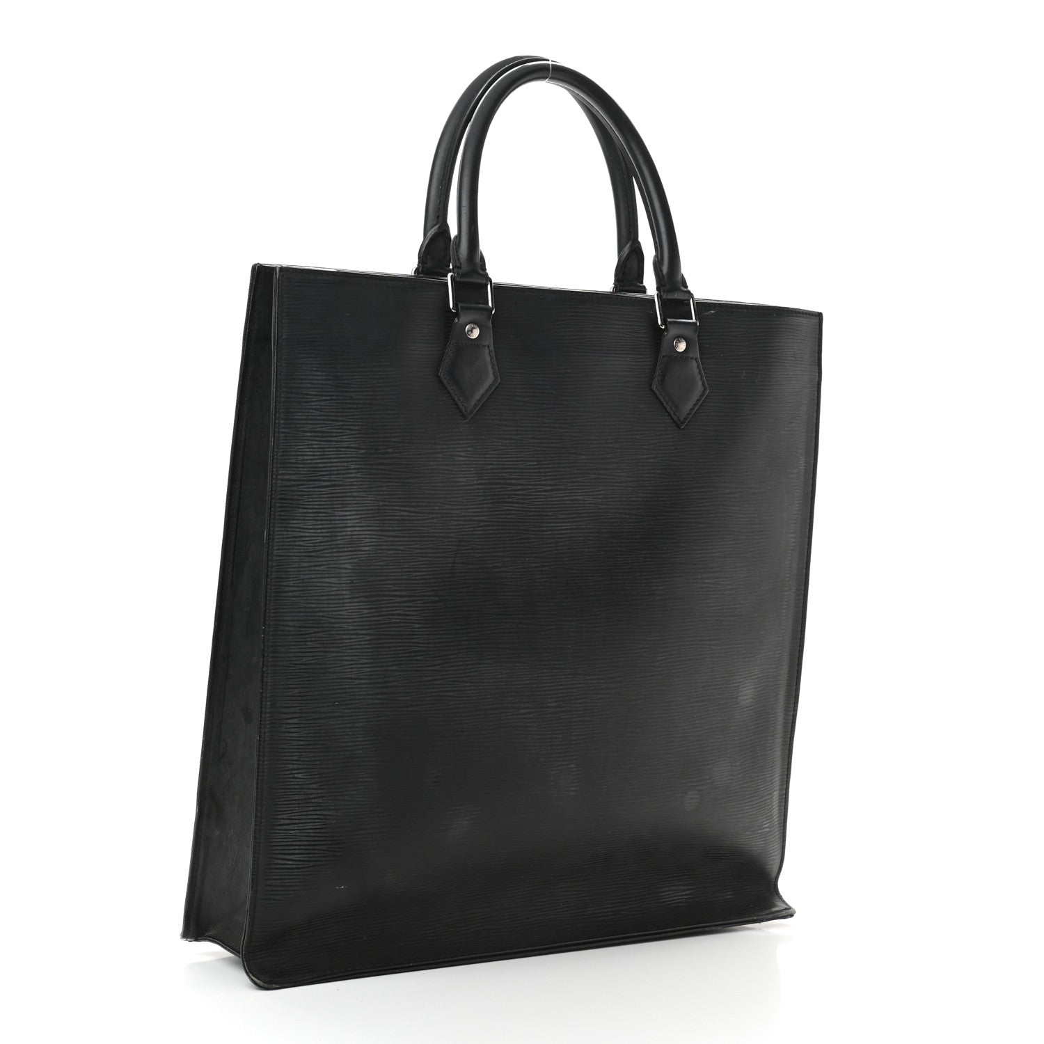Louis Vuitton Epi Sac Plat GM Black 3 of 12