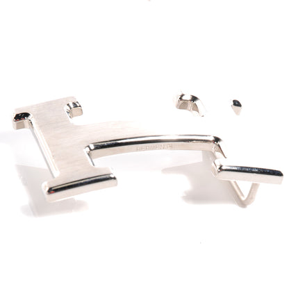 Hermes Brushed Palladium 32mm H Belt Buckle 4 of 5