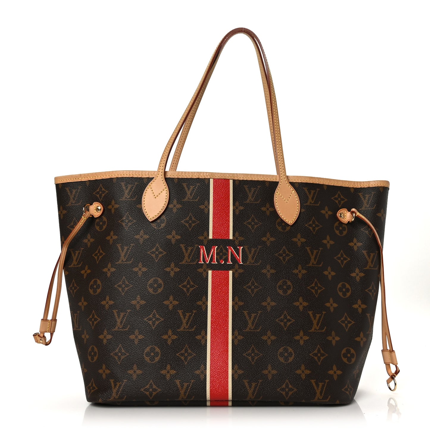 Monogram My LV Heritage Neverfull MM Rouge White