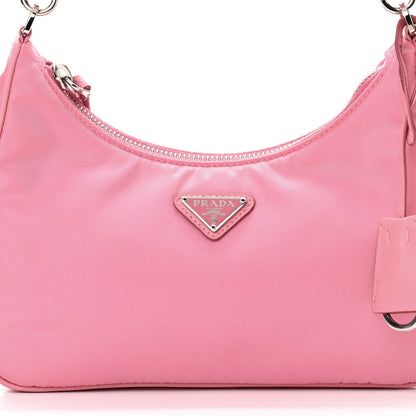 Prada Nylon Re-Edition 2005 Shoulder Bag Begonia 7 of 9