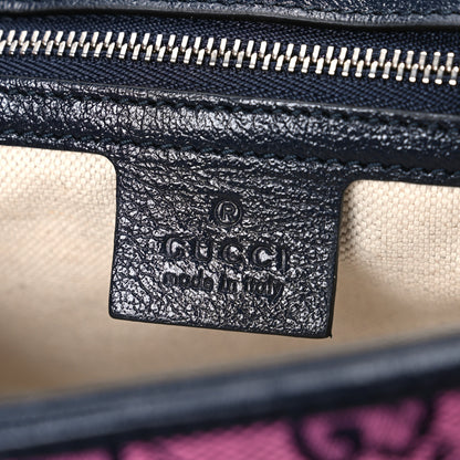 Gucci Monogram Multicolor Matelasse Diagonal Small GG Marmont Shoulder Bag Light Blue Pink Blue Green Red 6 of 10