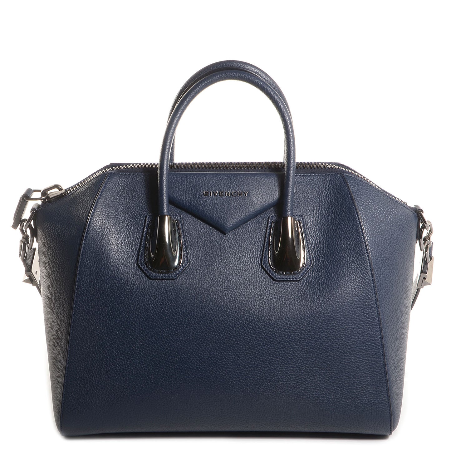 Pebbled Calfskin Medium Animation Antigona Deep Blue