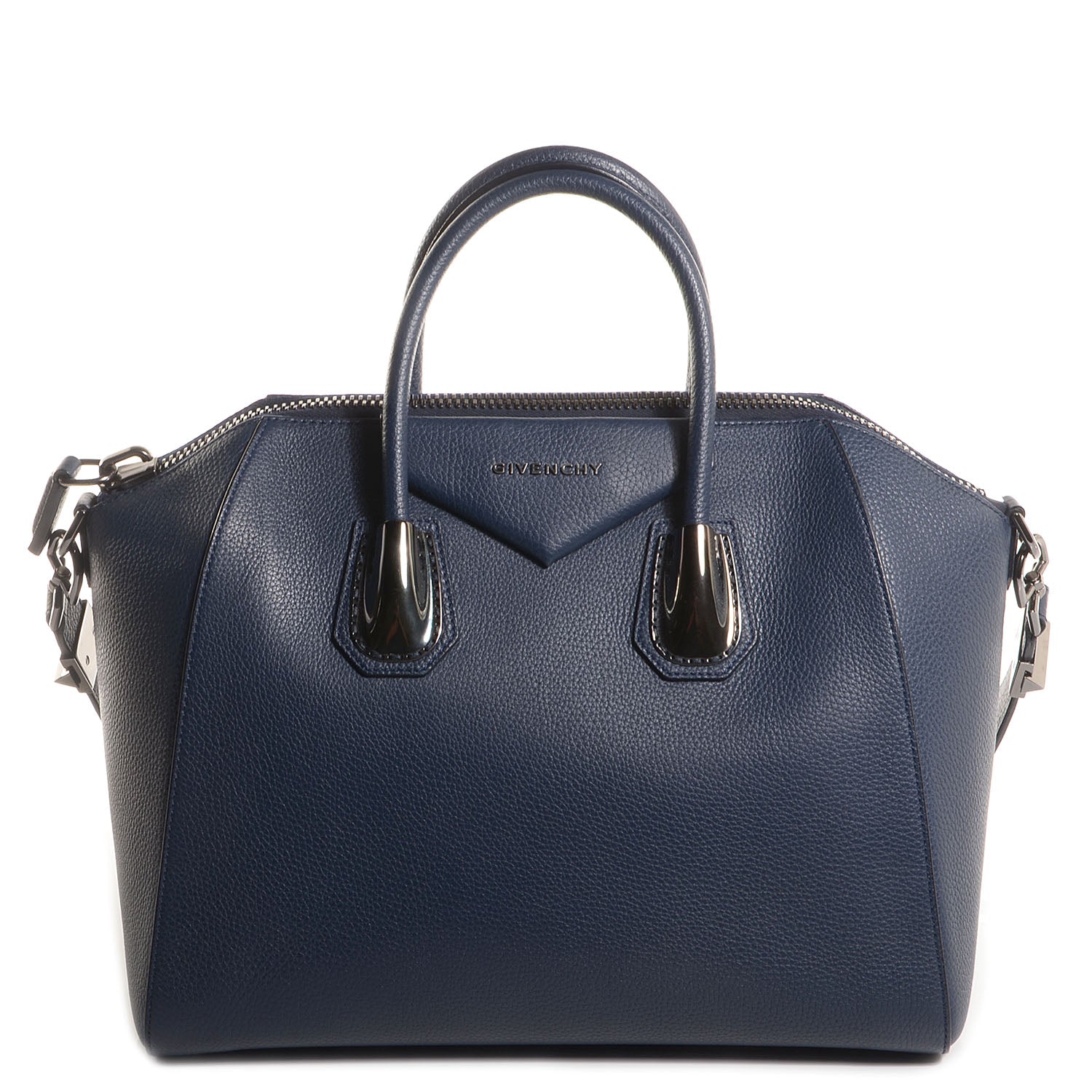 Givenchy Pebbled Calfskin Medium Animation Antigona Deep Blue 1 of 9