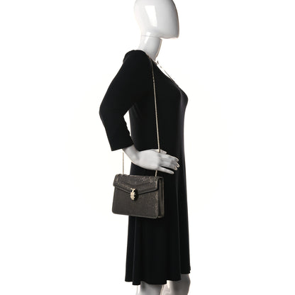 Bulgari Stingray Patent Serpenti Forever Crossbody Grey 3 of 15