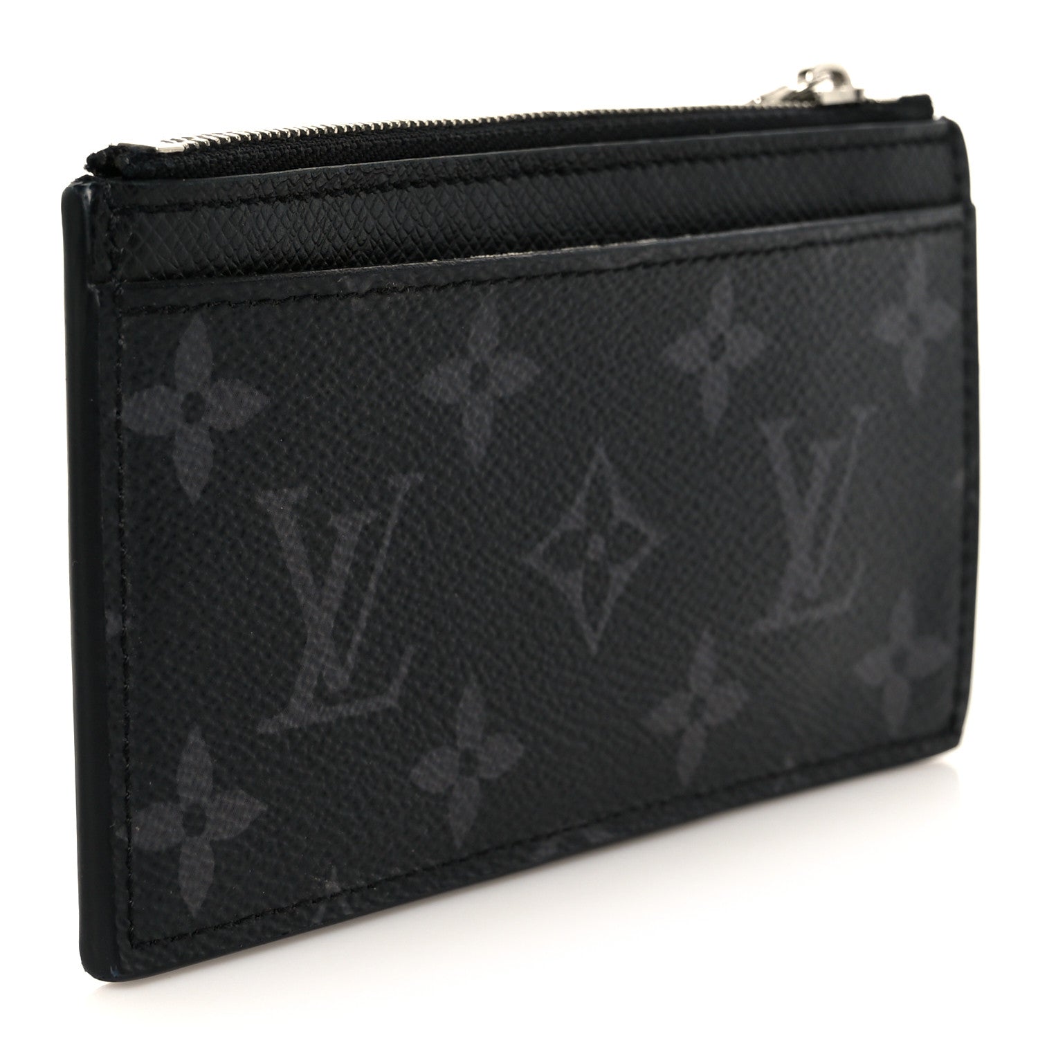 Louis Vuitton Monogram Eclipse Taiga Coin Card Holder 3 of 9