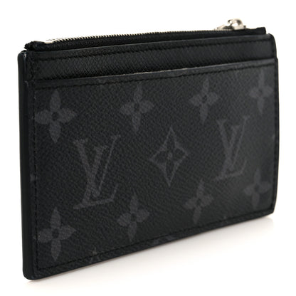 Louis Vuitton Monogram Eclipse Taiga Coin Card Holder 3 of 9
