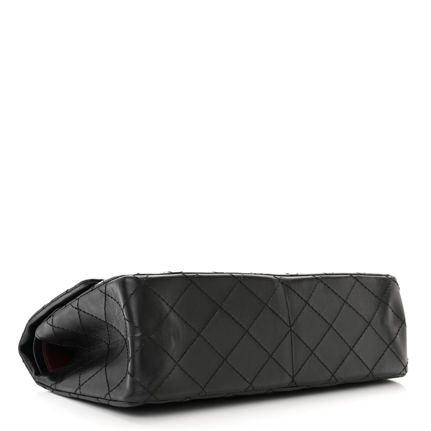 Aged Calfskin Quilted 2.55 Reissue 226 Flap Black
