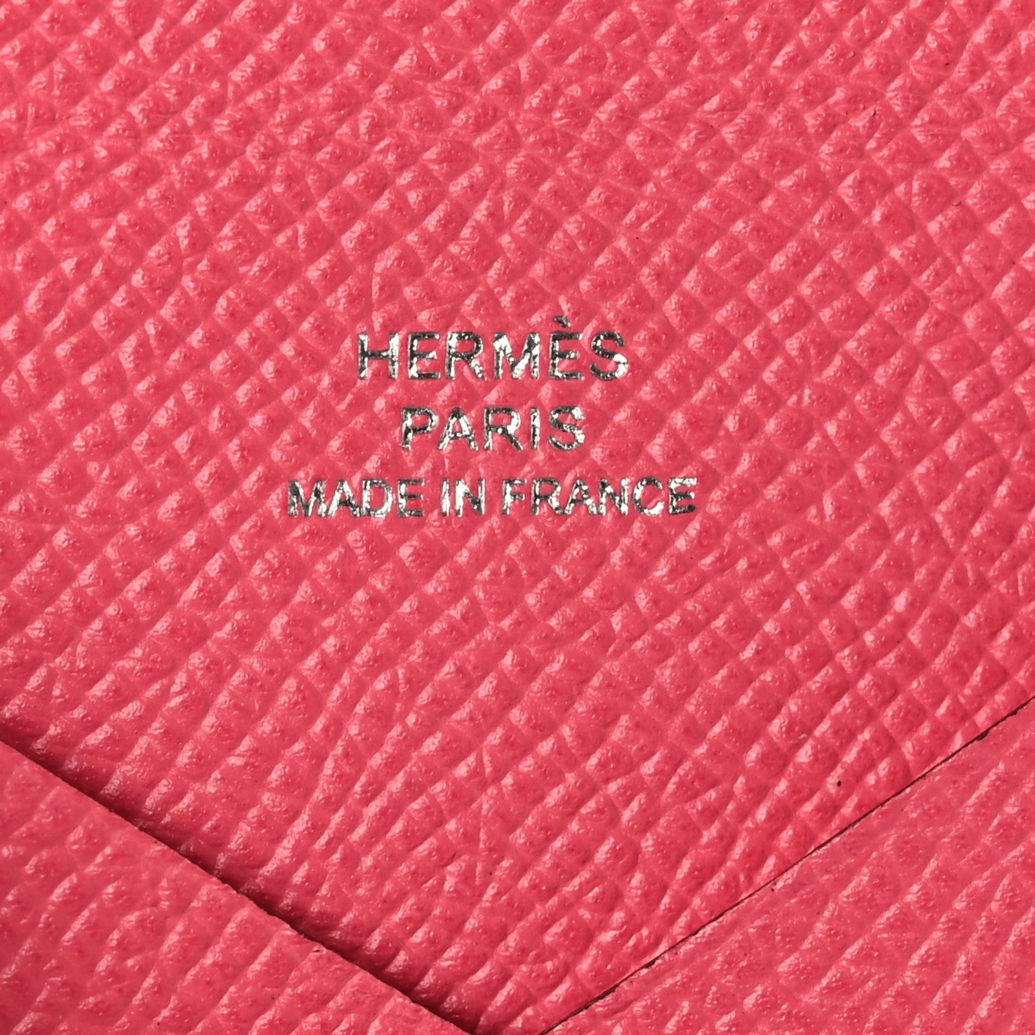 Hermes Epsom Calvi Card Case Rose Azalee 7 of 9