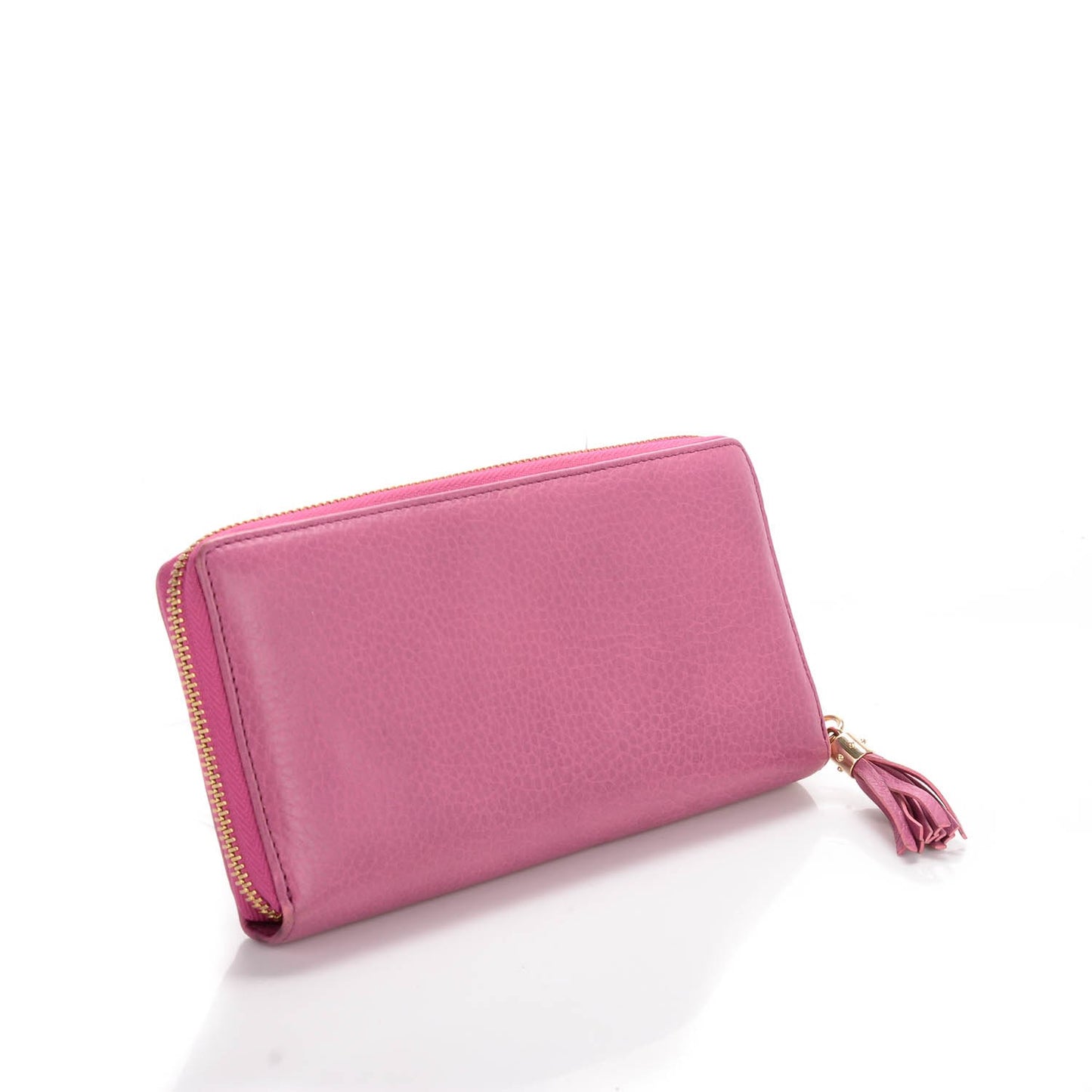 Pebbled Calfskin Soho Zip Around Wallet Peonia Flower