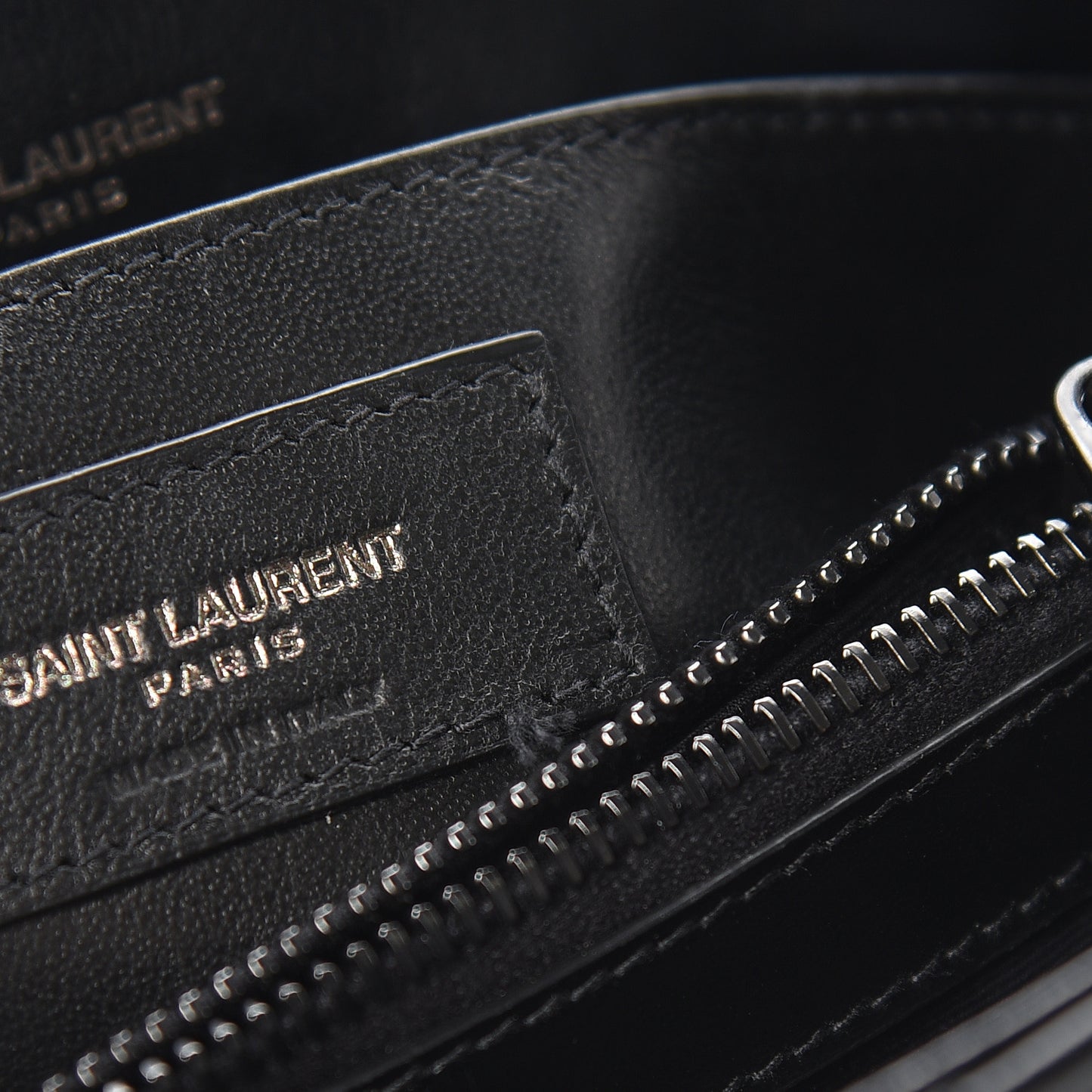 Calfskin Y Quilted Monogram Small Loulou Chain Satchel Black
