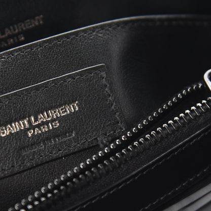 Saint Laurent Calfskin Y Quilted Monogram Small Loulou Chain Satchel Black 7 of 10