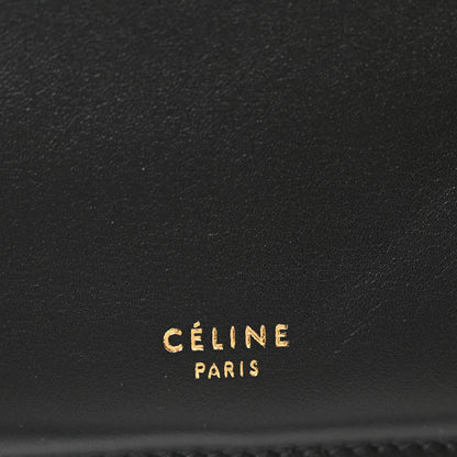 Celine Patina Box Calfskin Medium Clasp Bag Black 6 of 10