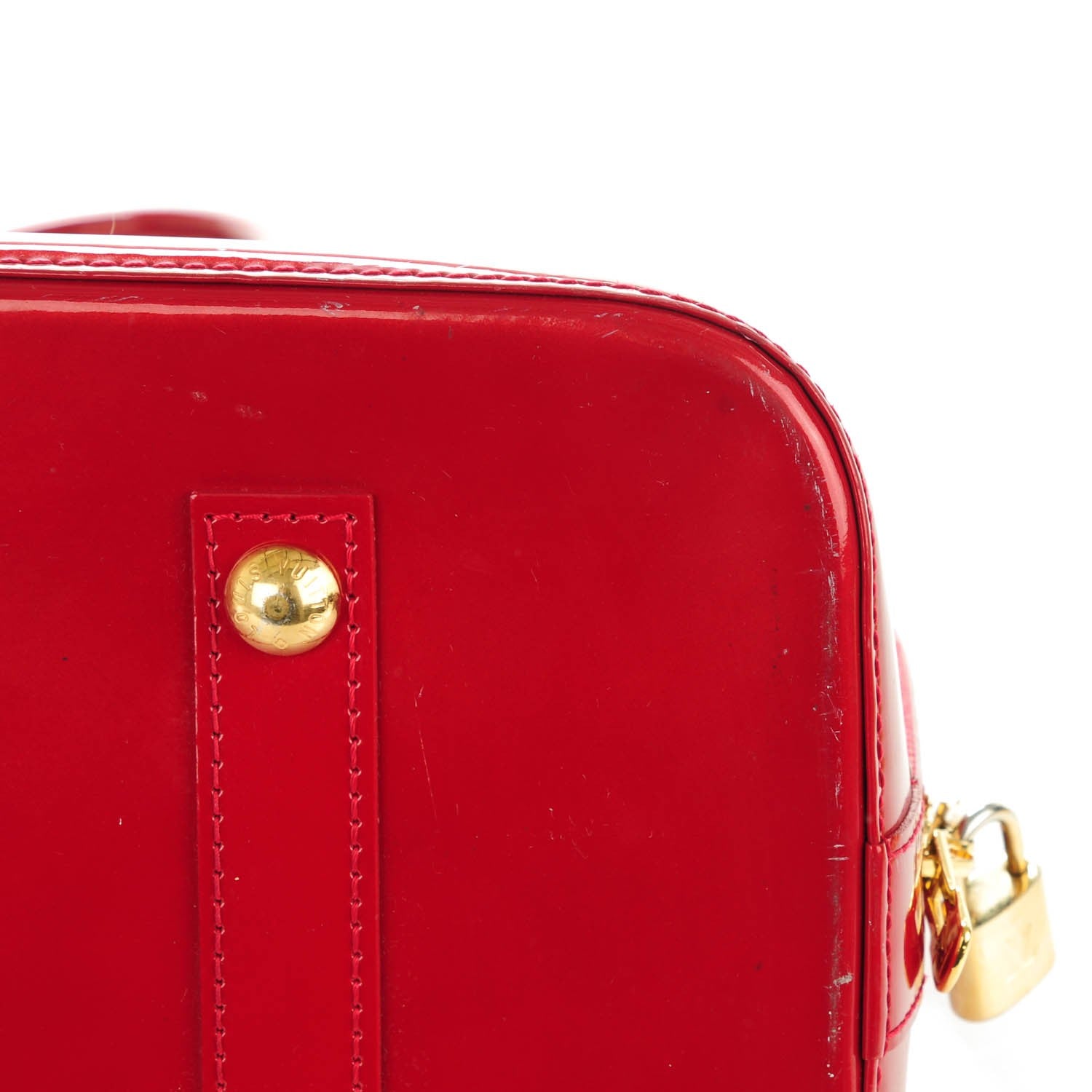 Louis Vuitton Vernis Alma GM Pomme D'Amour 6 of 10