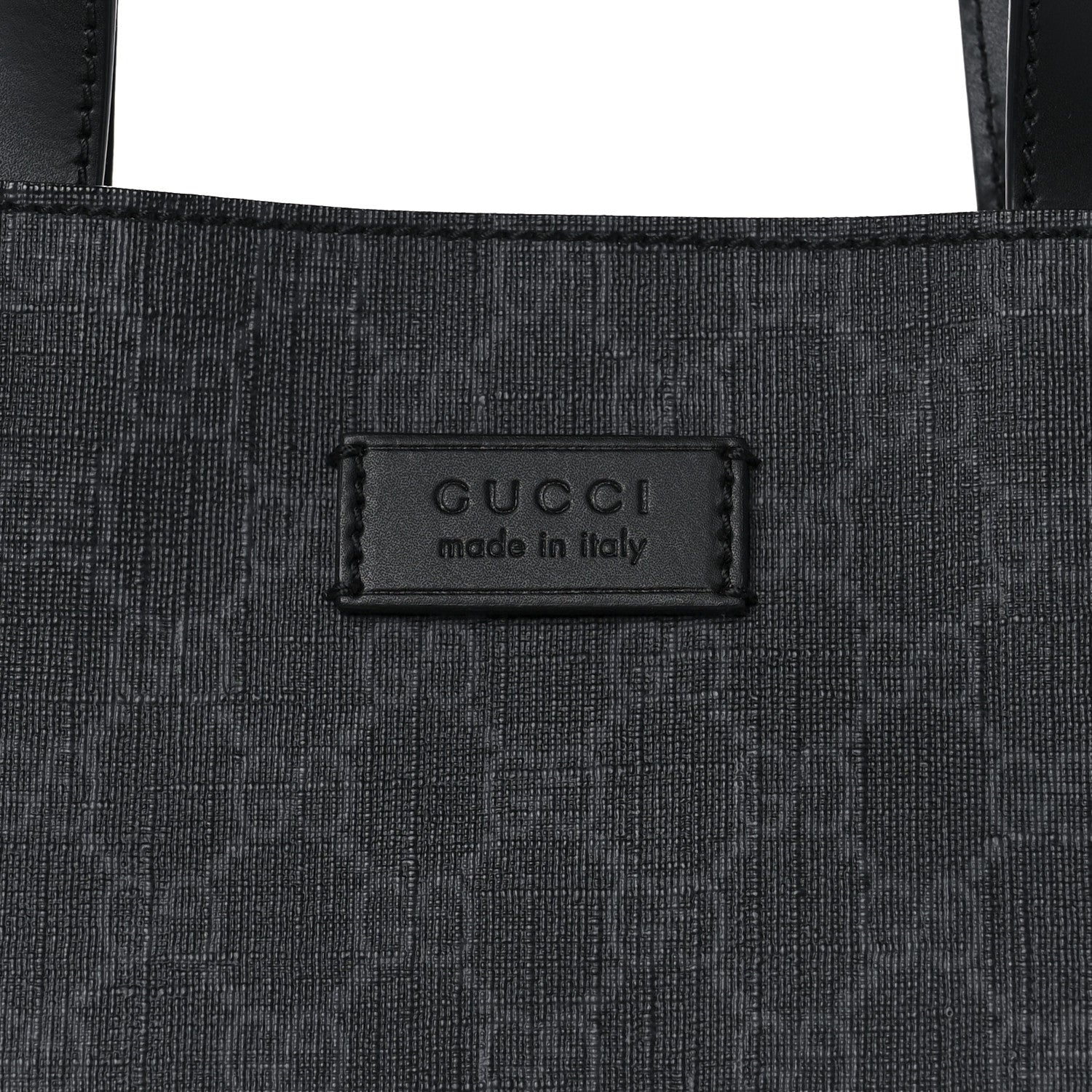 Gucci Soft GG Supreme Monogram Appia Calfskin Web Vertical Tote Black 9 of 13
