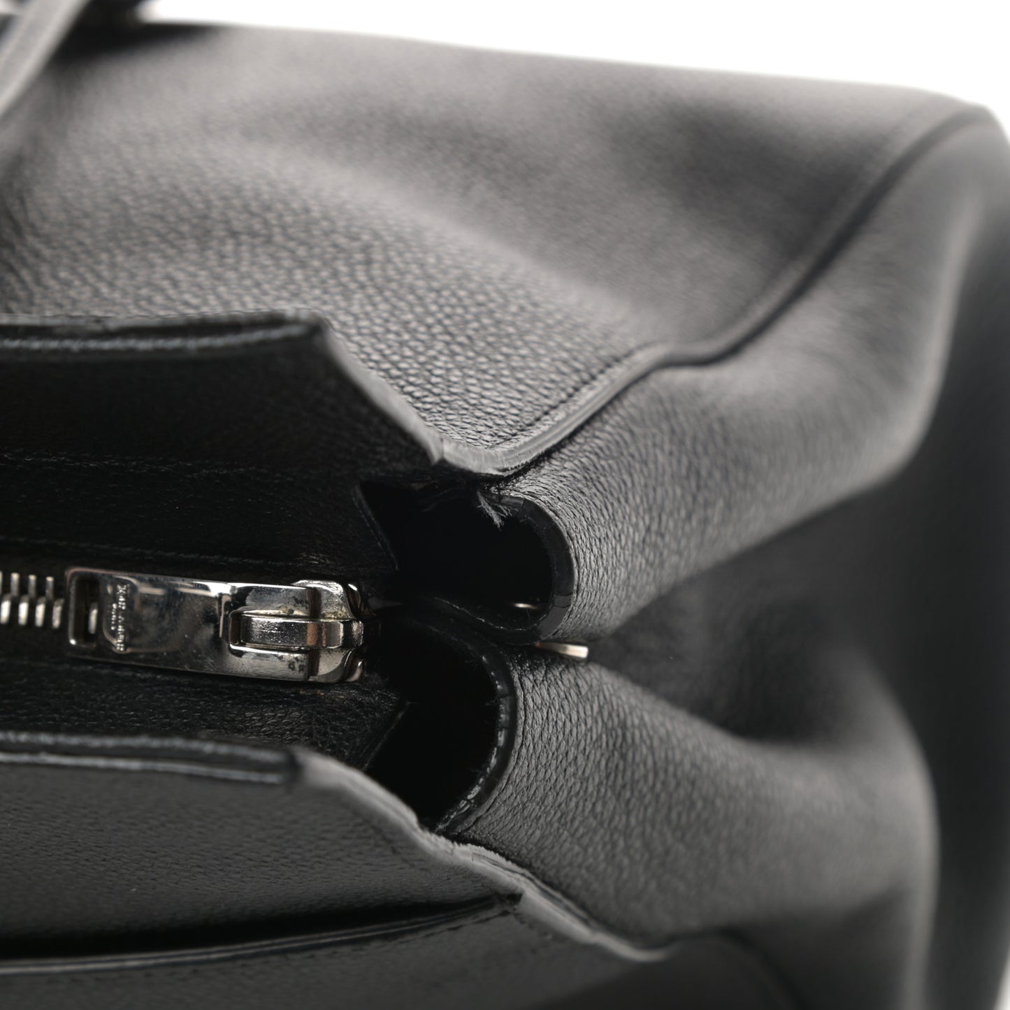 Grained Calfskin Medium Cabas Rive Gauche Black